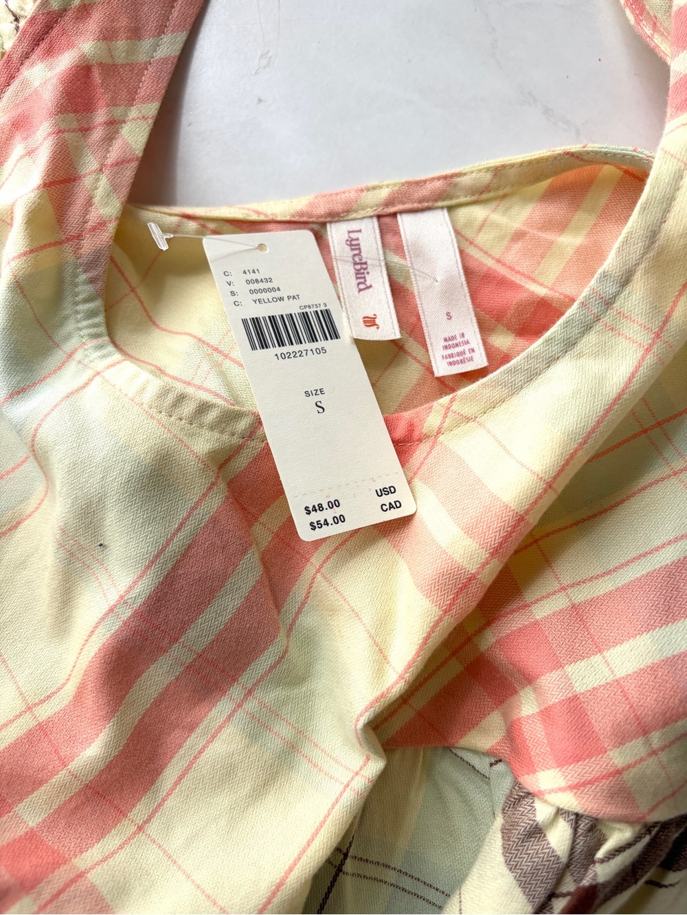 NWT Anthropologie LyreBird Ruffle Flannel Crop Top 100% Cotton Size S - Picture 5 of 7